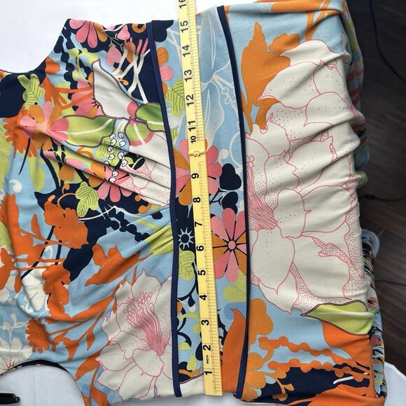 London Times Women 12 knee length Stretch Retro 70s Colorful Excellent! - Picture 14 of 15